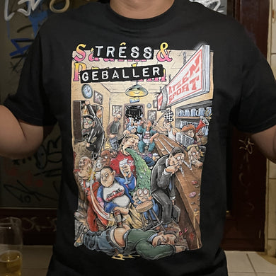 Stress&Geballer X Atzensport Kneipensport Shirt Schwarz