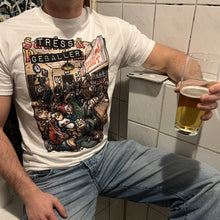 Laden Sie das Bild in den Galerie-Viewer, Stress&amp;Geballer X Atzensport Kneipensport Shirt Weiß