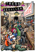 Laden Sie das Bild in den Galerie-Viewer, Stress&amp;Geballer X Atzensport Kneipensport Shirt Schwarz