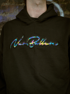 Hoodie Nur Ballern 90s II Pattern