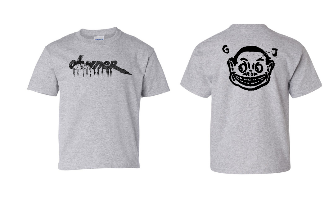 Ghetto Justice Shirt “Downer” Logo heather grey