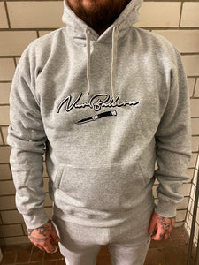 Nur Ballern Standard Hoody grau Emb Big